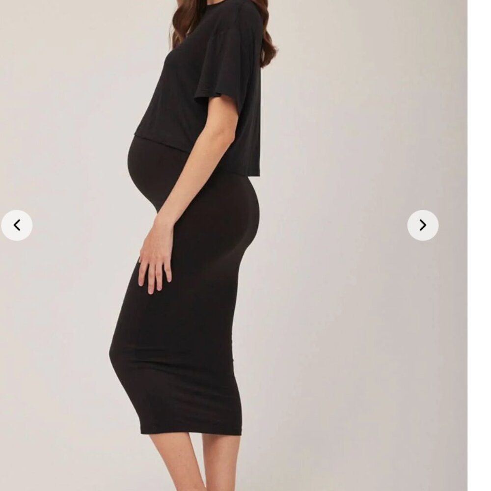 The Midi Maternity Skirt Bumpsuit